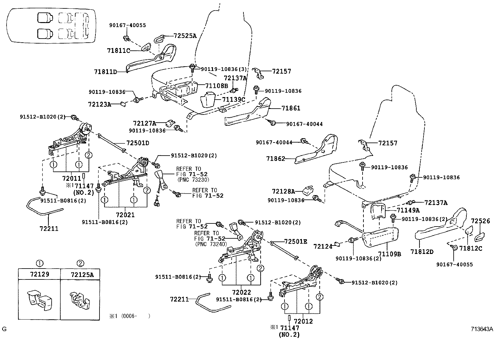  LITE TOWNACE NOAH V |  SEAT SEAT TRACK
