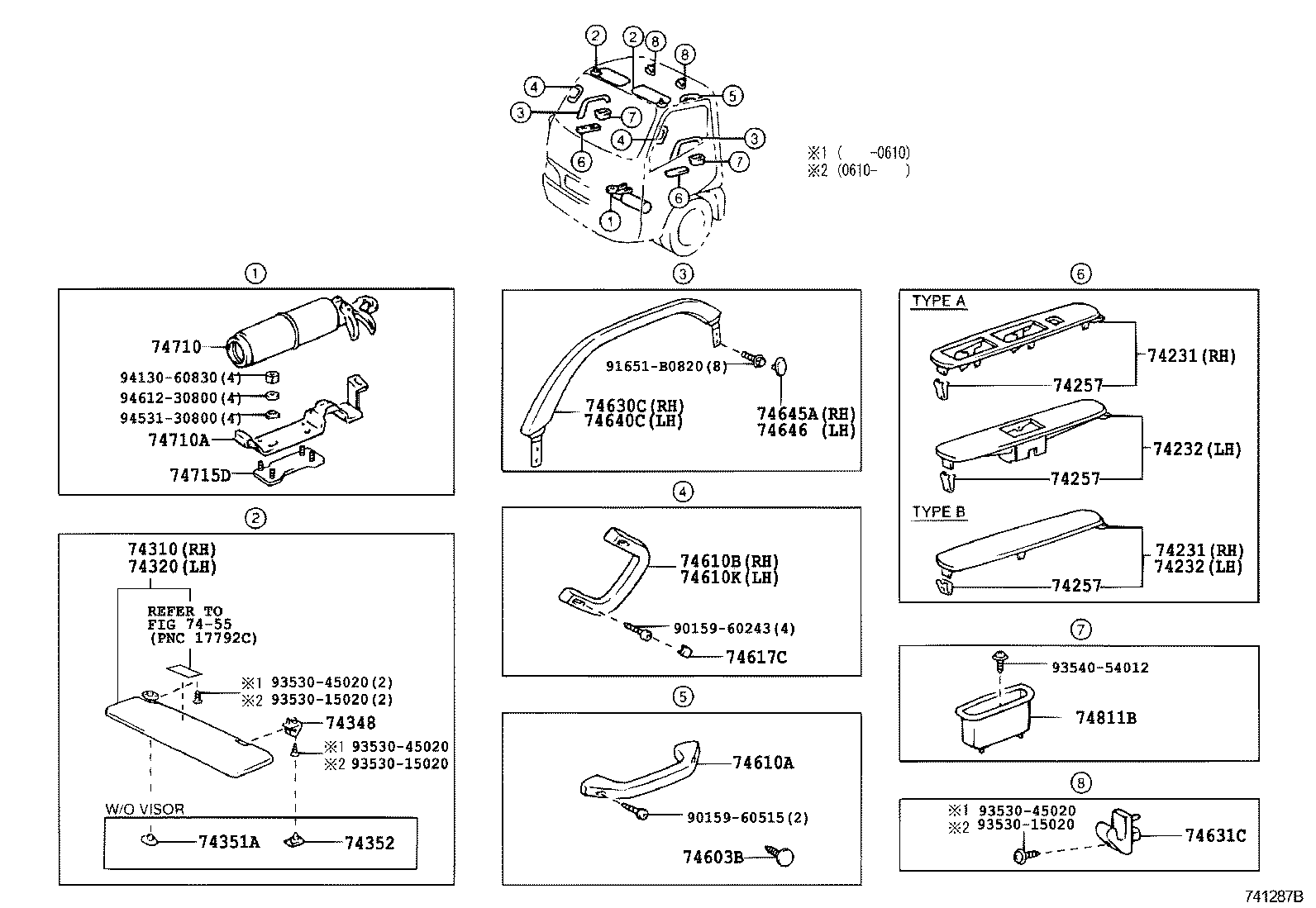  DYNA TOYOACE HV |  ARMREST VISOR