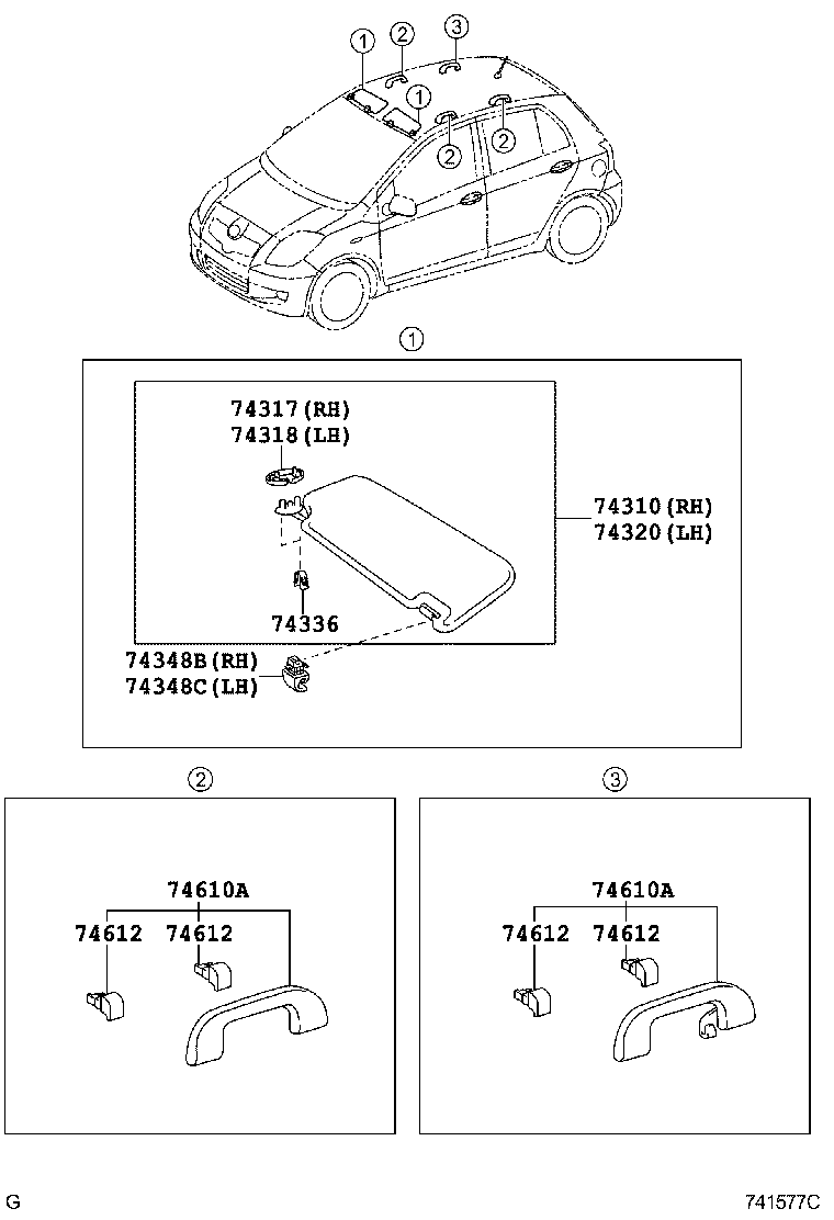  VITZ |  ARMREST VISOR