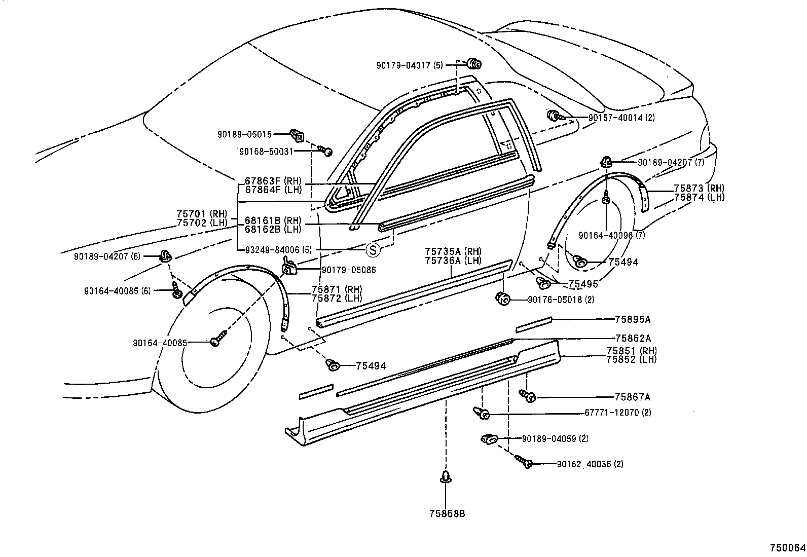  SOARER |  SIDE MOULDING