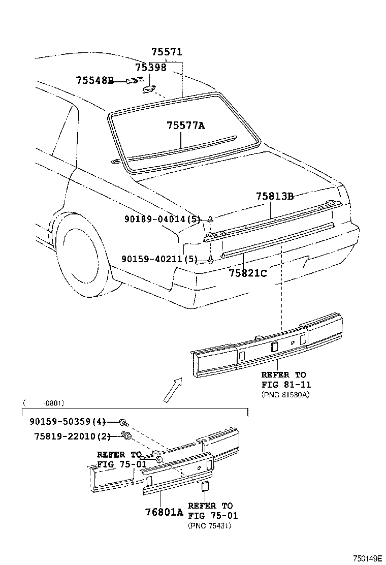  CENTURY |  REAR MOULDING