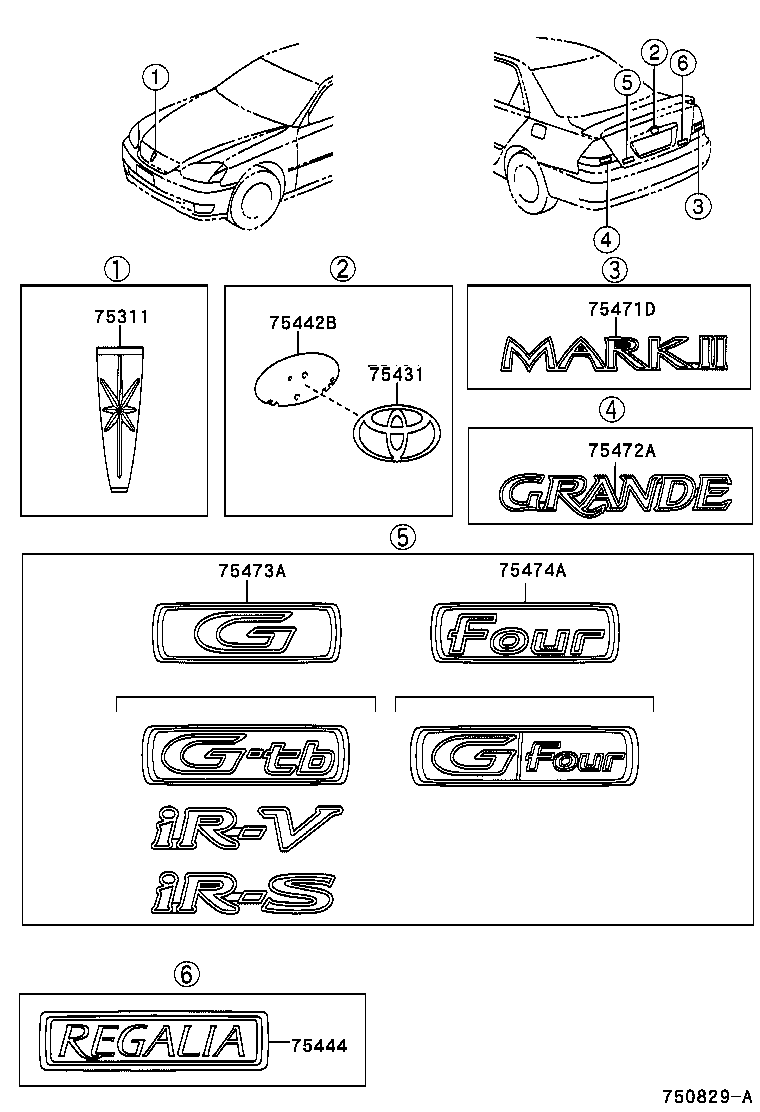  MARK 2 MARK 2 BLIT |  EMBLEM NAME PLATE EXTERIOR INTERIOR