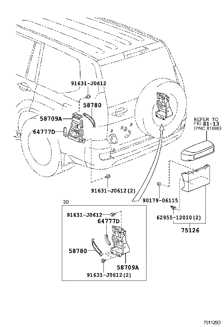  LAND CRUISER PRADO |  TOOL BOX LICENSE PLATE BRACKET
