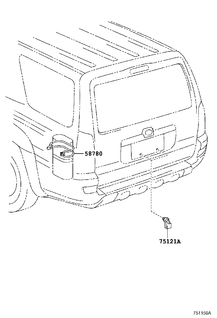  HILUX SURF |  TOOL BOX LICENSE PLATE BRACKET