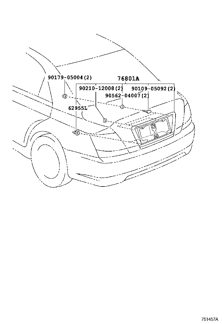  MARK X |  REAR MOULDING