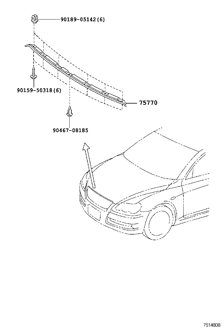  MARK X |  FRONT MOULDING