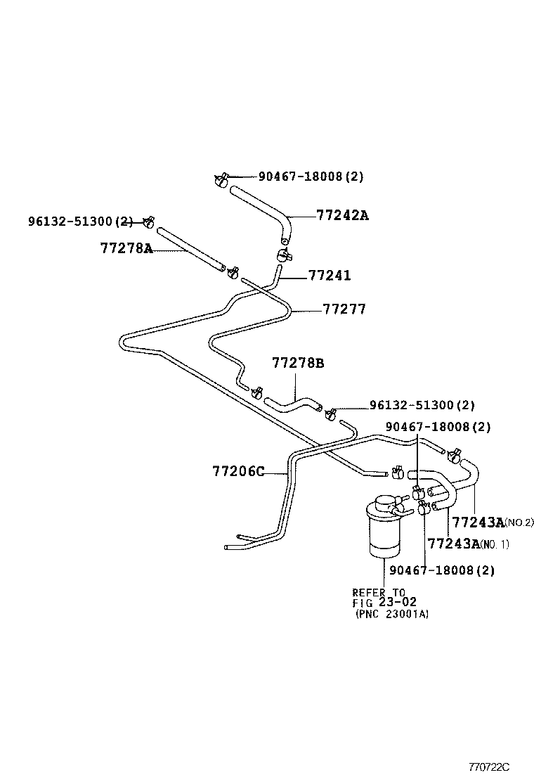  DYNA TOYOACE |  FUEL TANK TUBE
