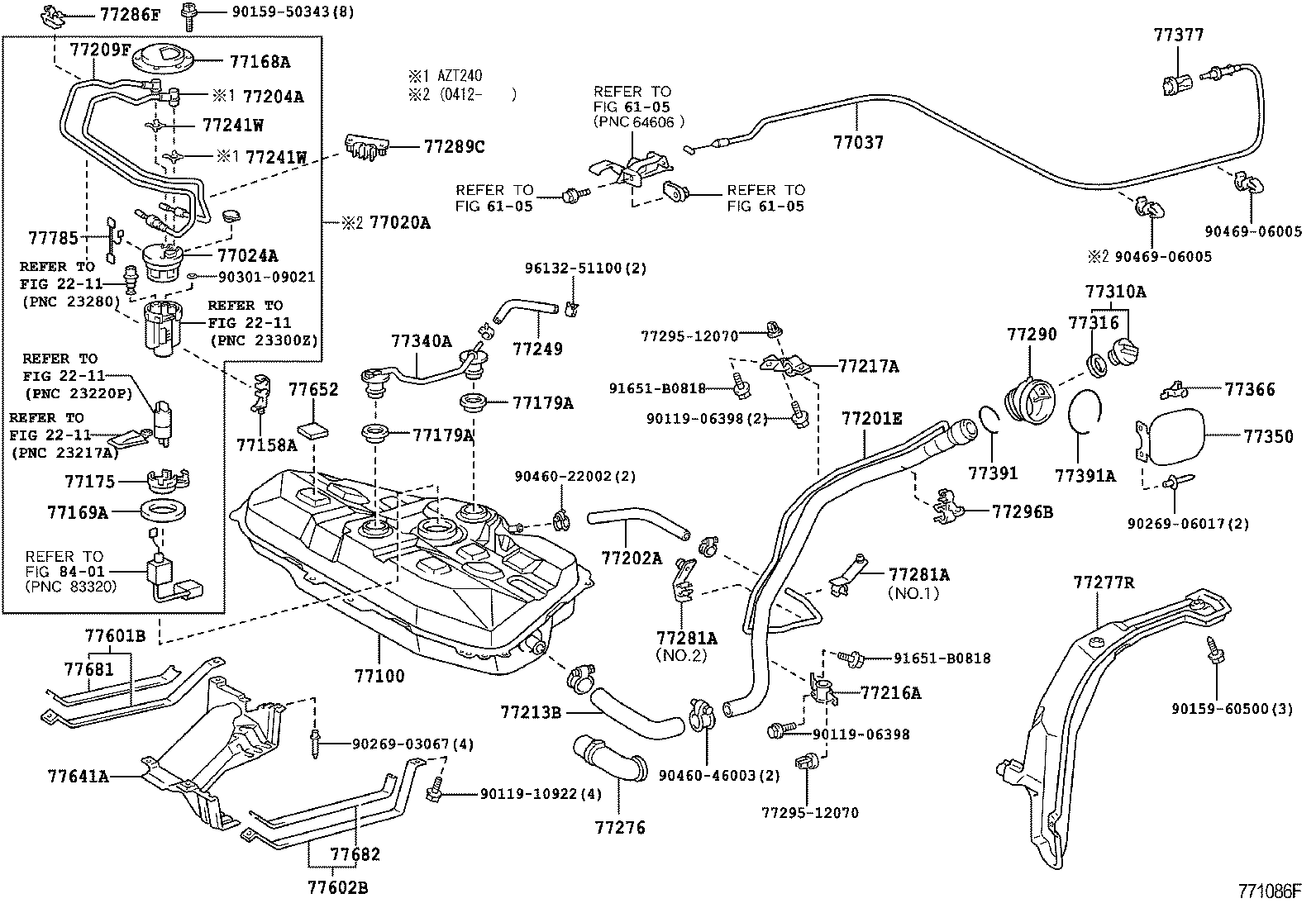  PREMIO ALLION |  FUEL TANK TUBE