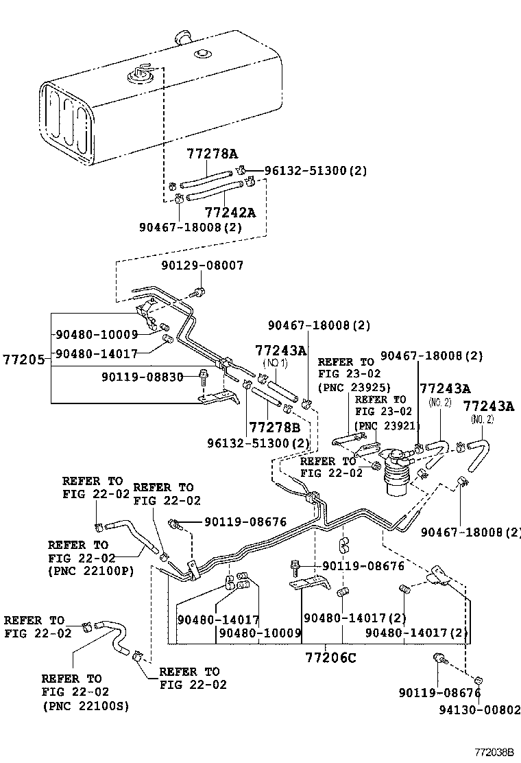  DYNA TOYOACE |  FUEL TANK TUBE