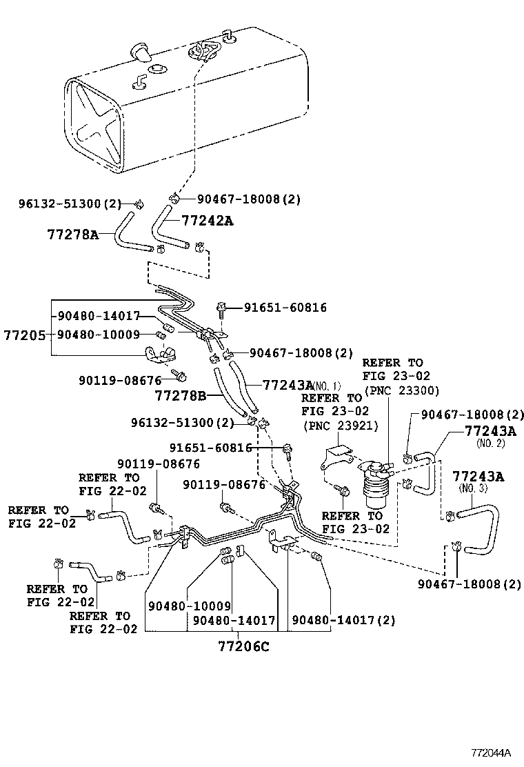  DYNA TOYOACE |  FUEL TANK TUBE