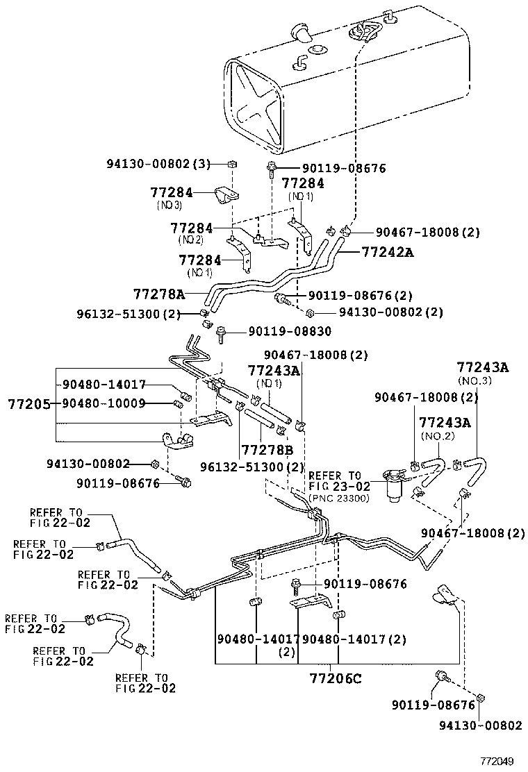  DYNA TOYOACE |  FUEL TANK TUBE