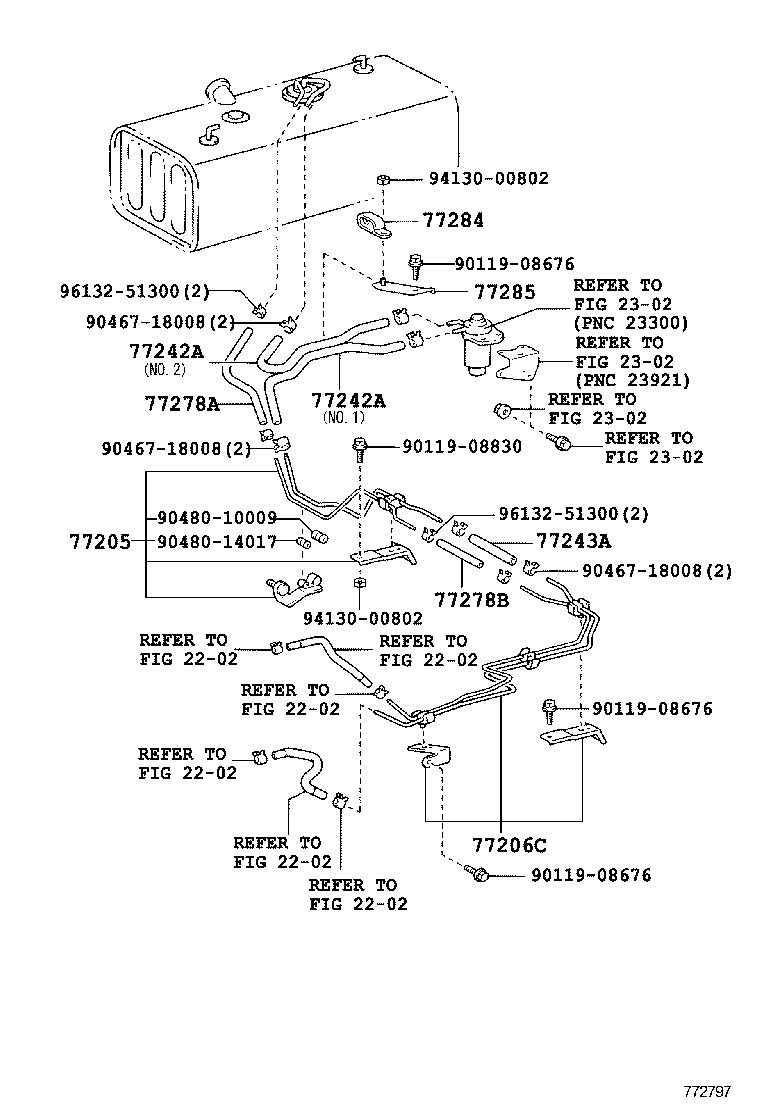  DYNA TOYOACE |  FUEL TANK TUBE