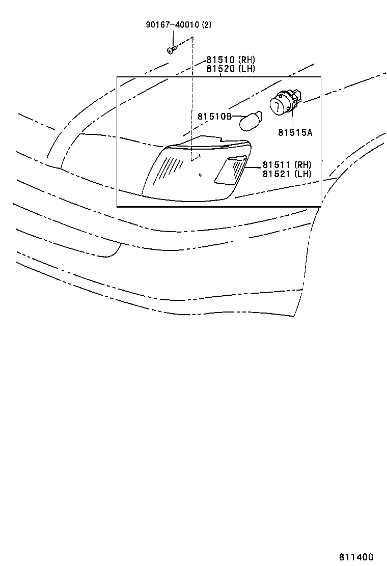  CALDINA |  FRONT TURN SIGNAL LAMP