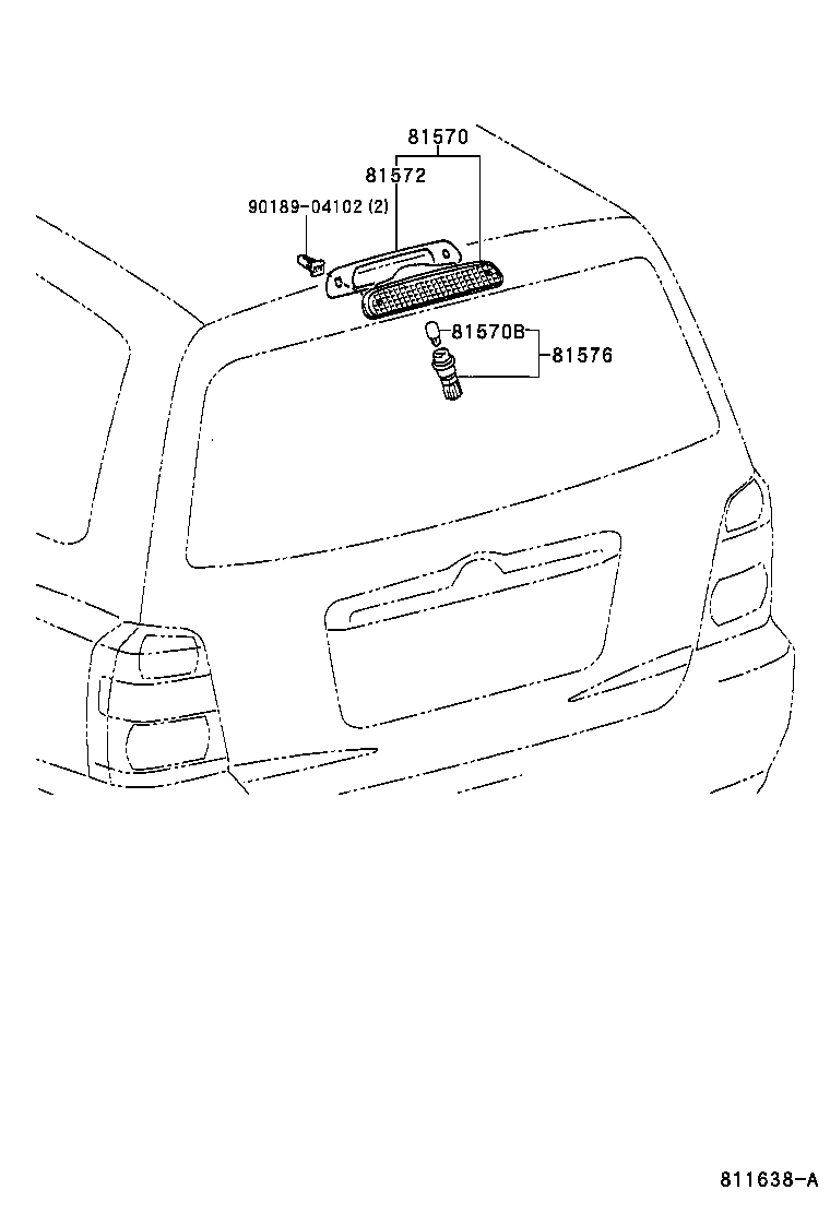  KLUGER L V |  CENTER STOP LAMP