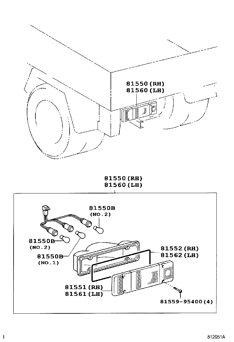  DYNA TOYOACE |  REAR COMBINATION LAMP