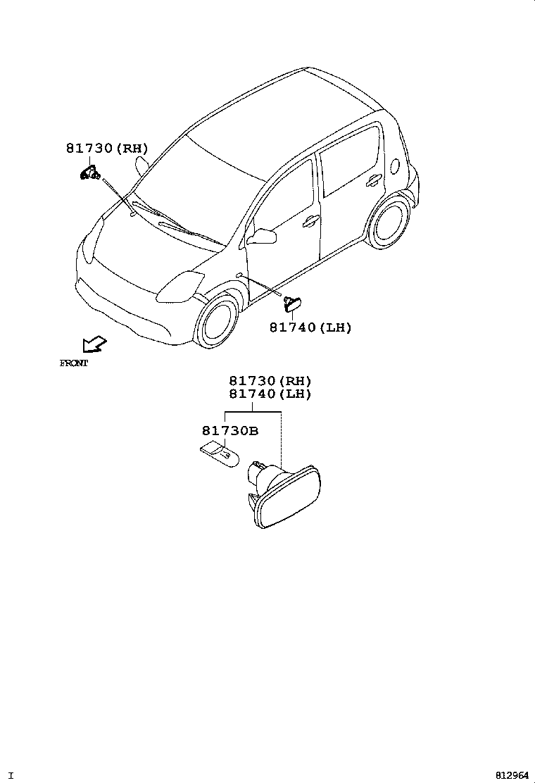  PASSO |  SIDE TURN SIGNAL LAMP OUTER MIRROR LAMP