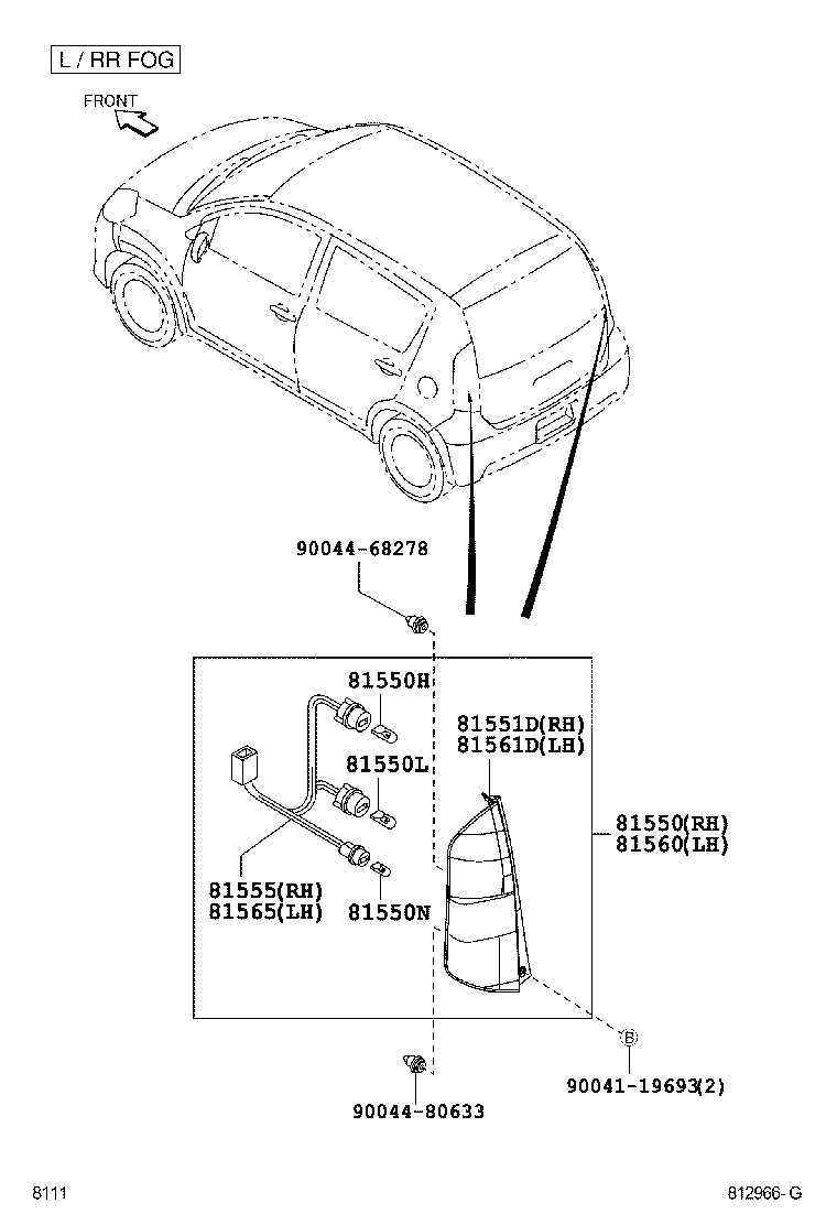  PASSO |  REAR COMBINATION LAMP