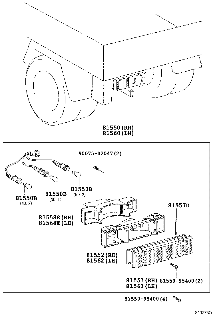  DYNA TOYOACE HV |  REAR COMBINATION LAMP