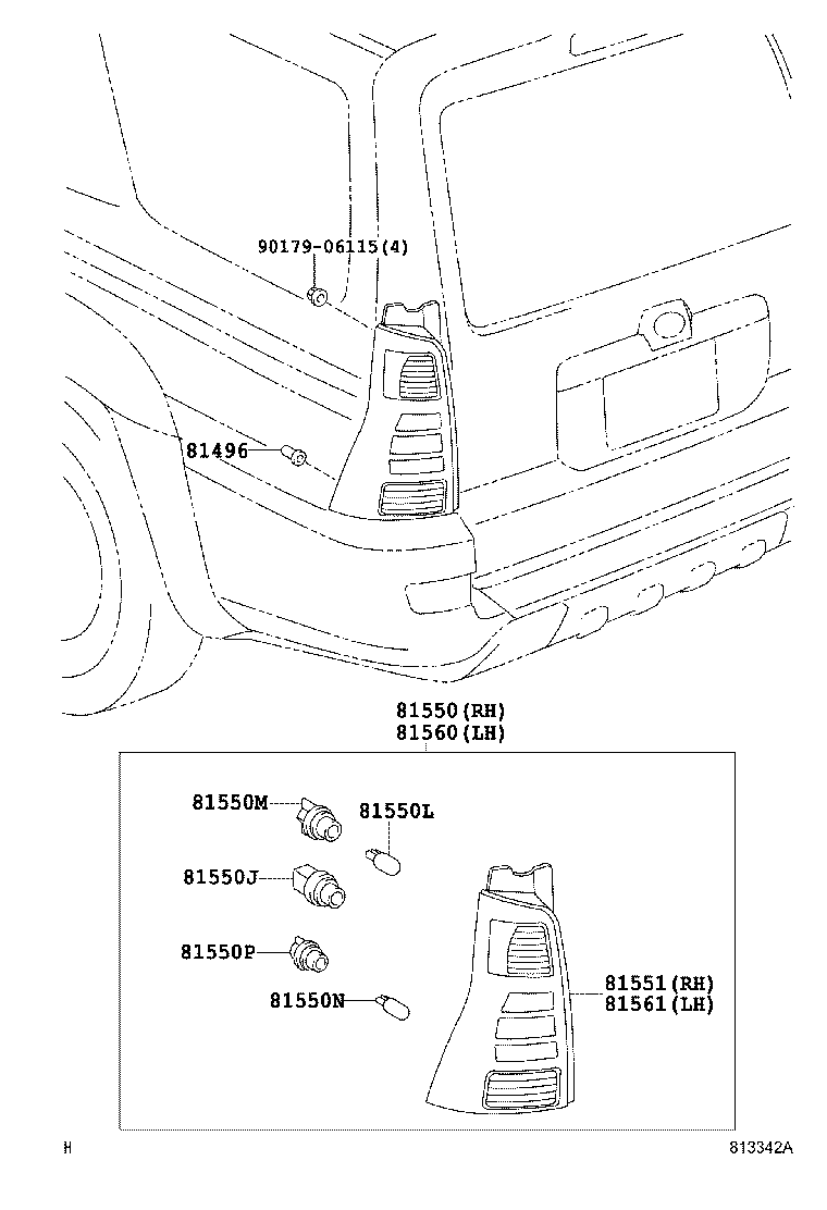  HILUX SURF |  REAR COMBINATION LAMP