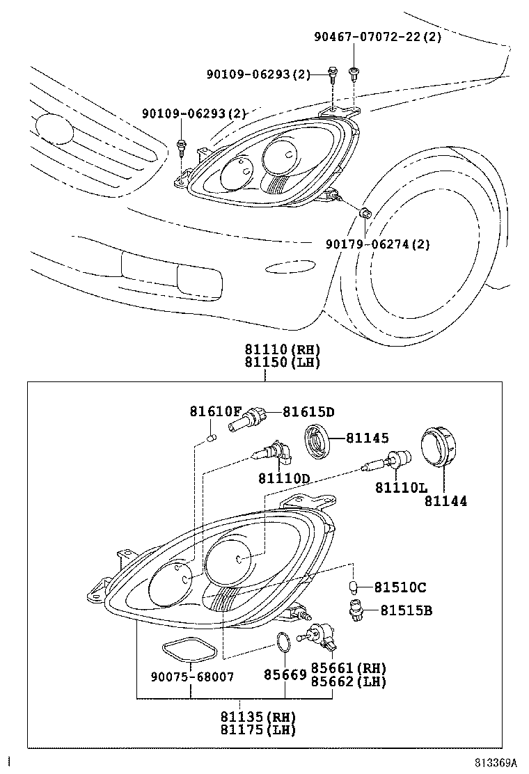  SOARER SC430 |  HEADLAMP