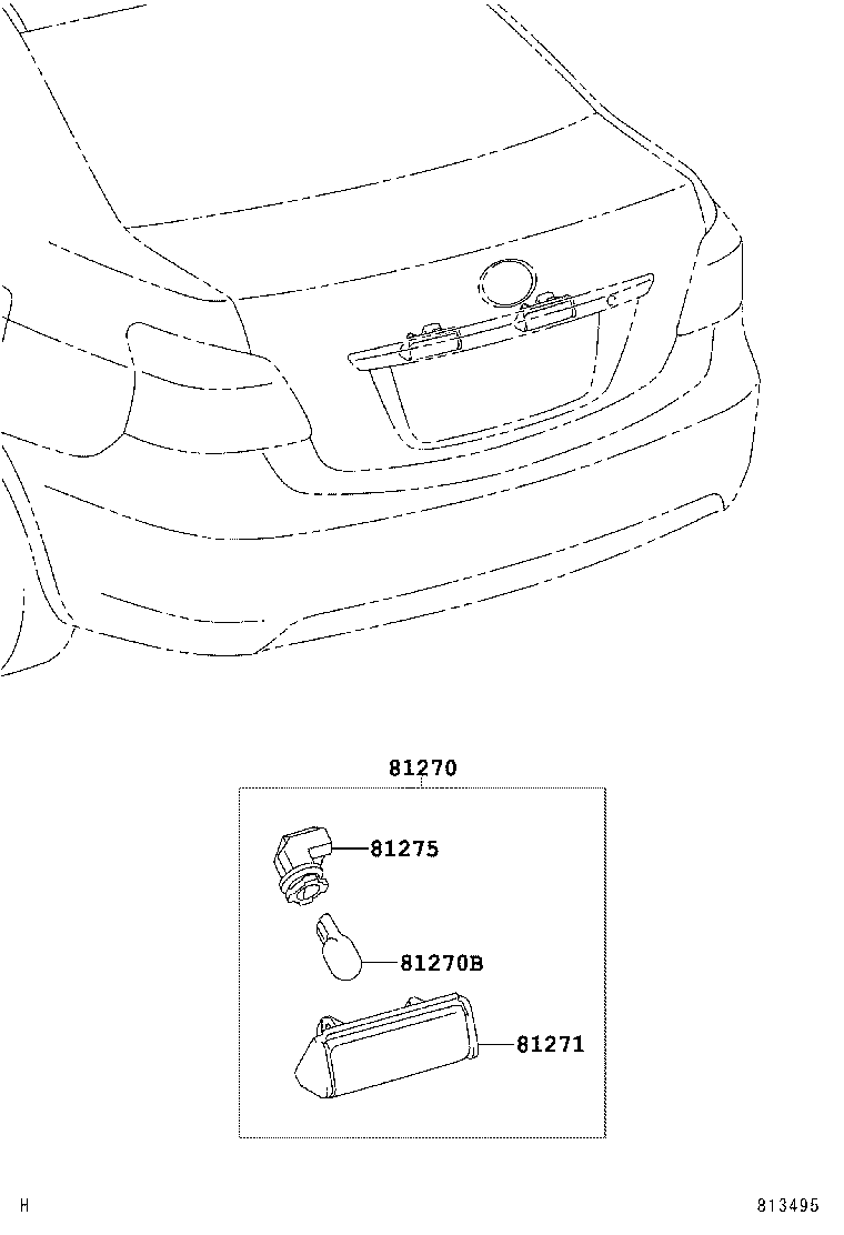  BELTA |  REAR LICENSE PLATE LAMP