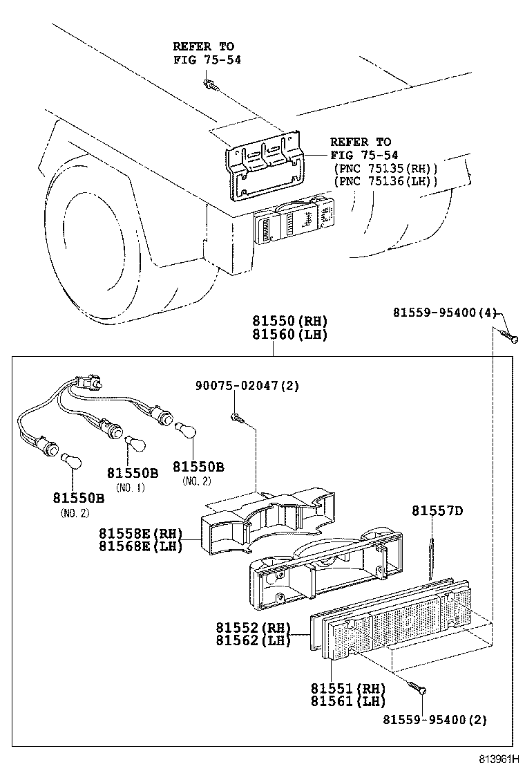 DYNA TOYOACE |  REAR COMBINATION LAMP
