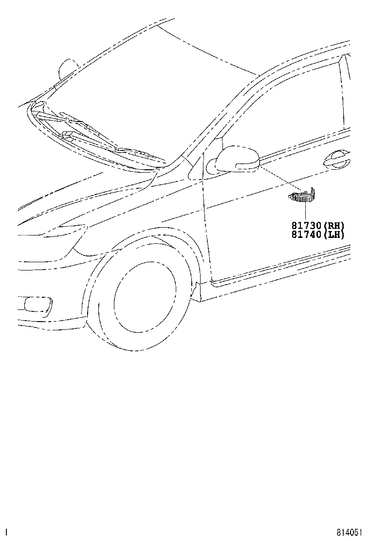  BLADE |  SIDE TURN SIGNAL LAMP OUTER MIRROR LAMP
