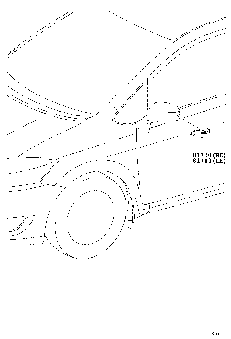  AURIS |  SIDE TURN SIGNAL LAMP OUTER MIRROR LAMP