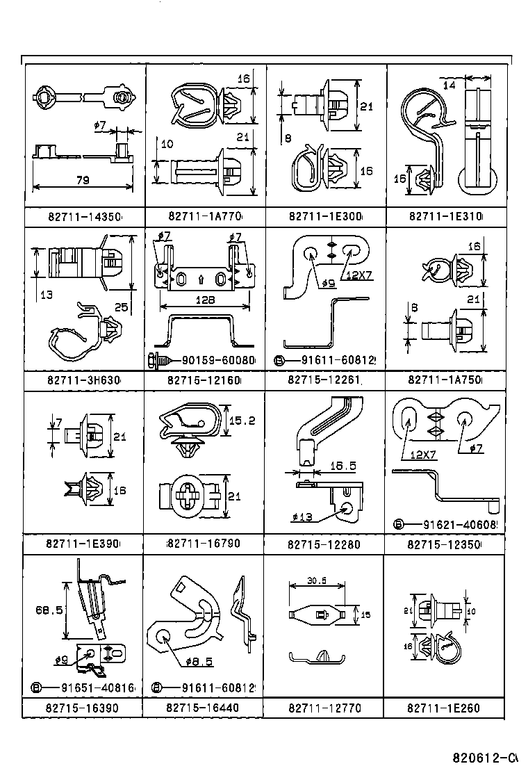  LEVIN TRUENO |  WIRING CLAMP