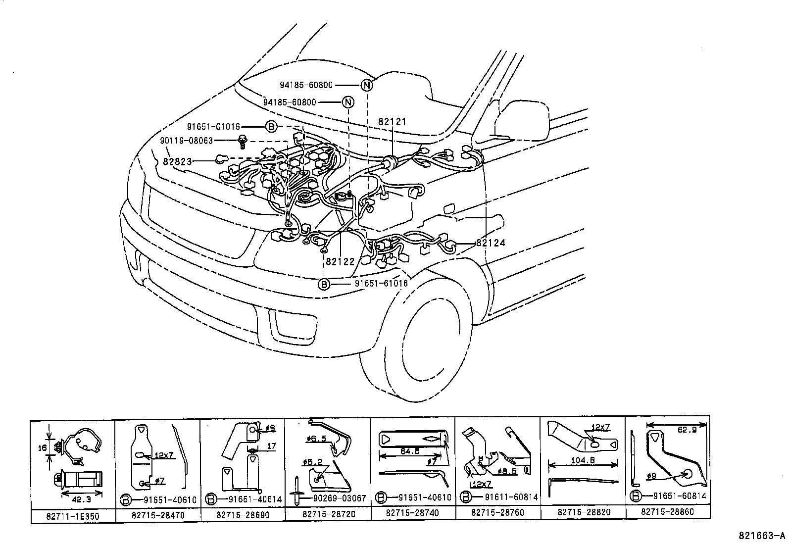  LITE TOWNACE NOAH V |  WIRING CLAMP