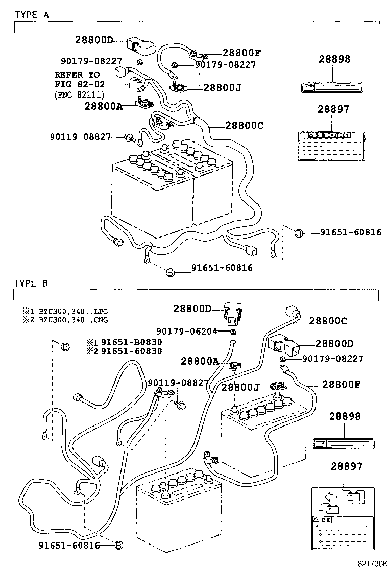  DYNA TOYOACE |  BATTERY BATTERY CABLE