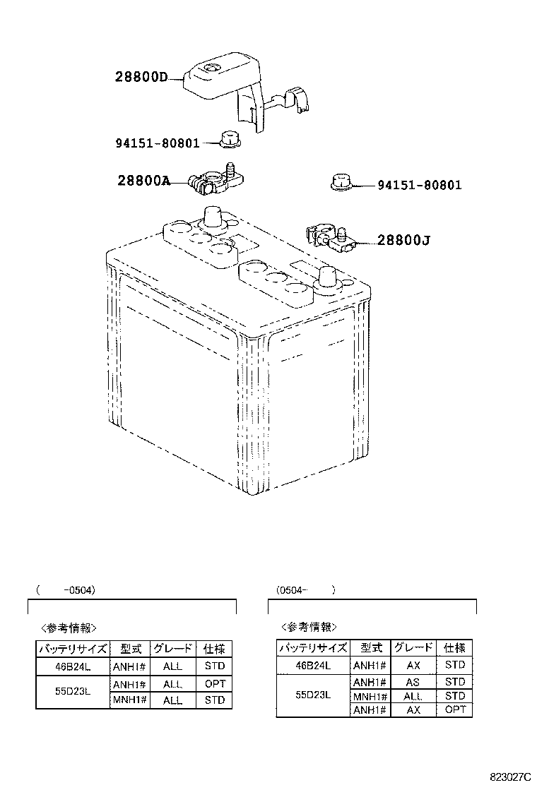  ALPHARD G V |  BATTERY BATTERY CABLE