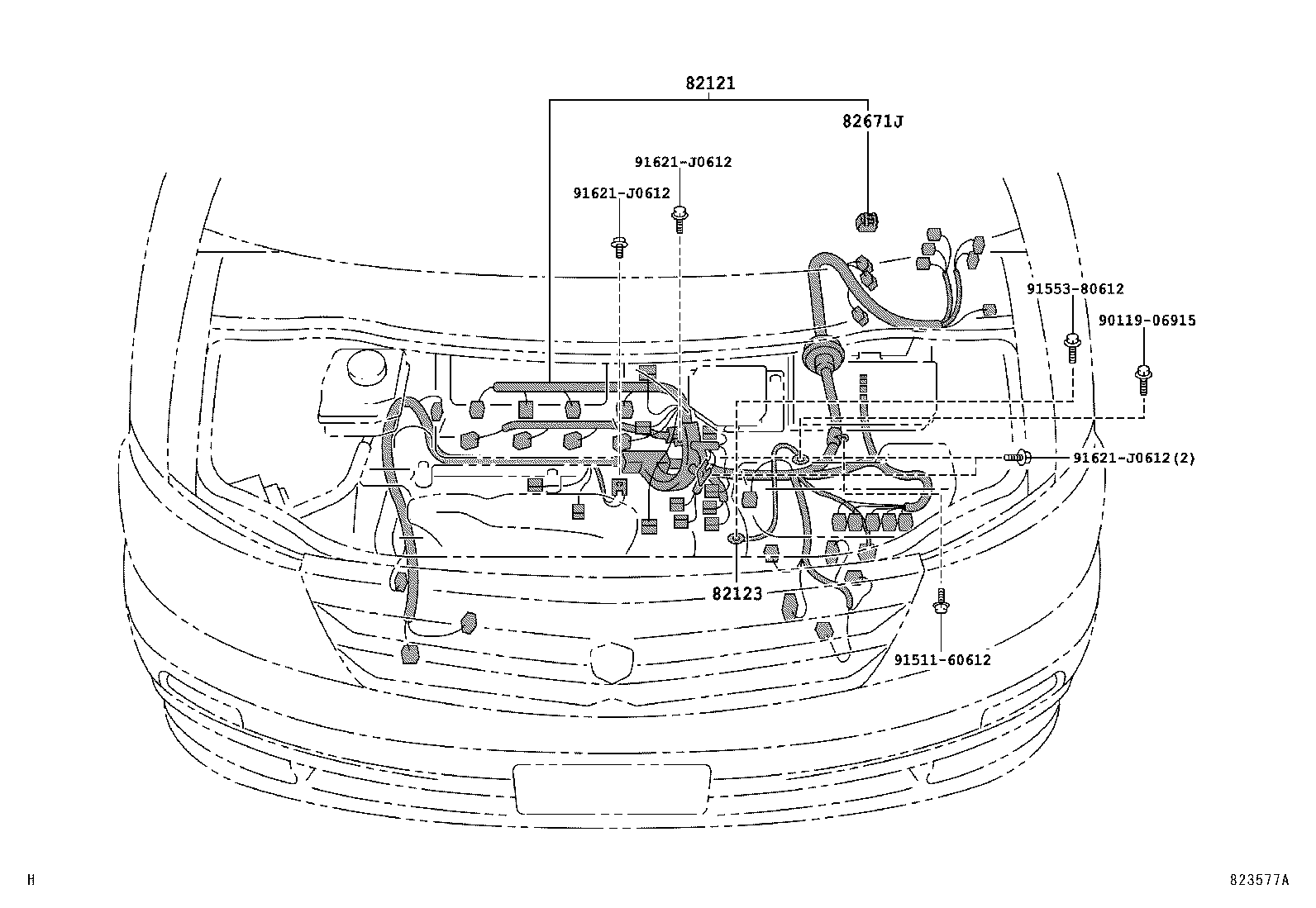  ALPHARD HV |  WIRING CLAMP