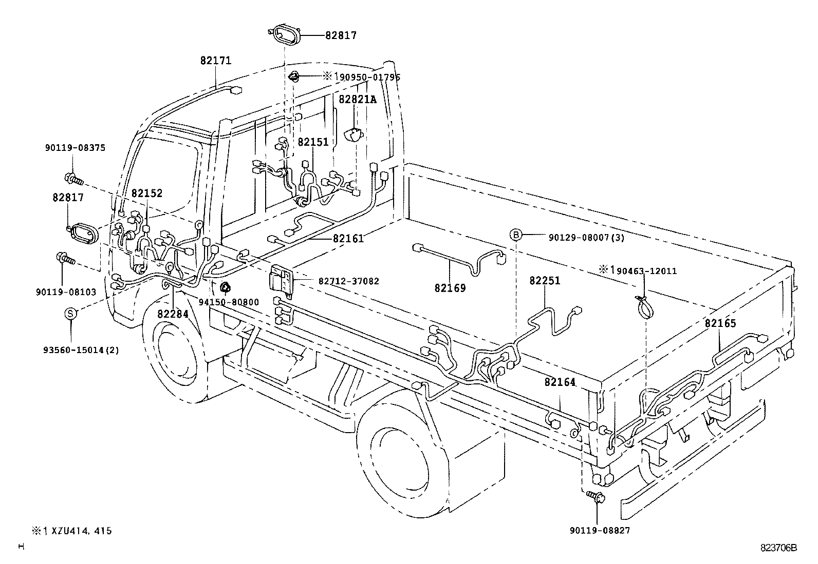  DYNA TOYOACE |  WIRING CLAMP