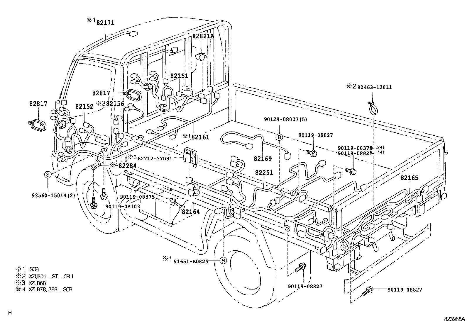  DYNA TOYOACE |  WIRING CLAMP