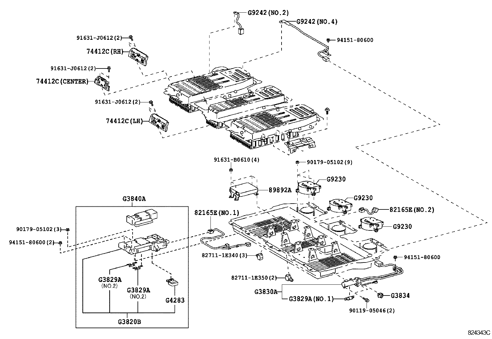  KLUGER HV |  BATTERY BATTERY CABLE