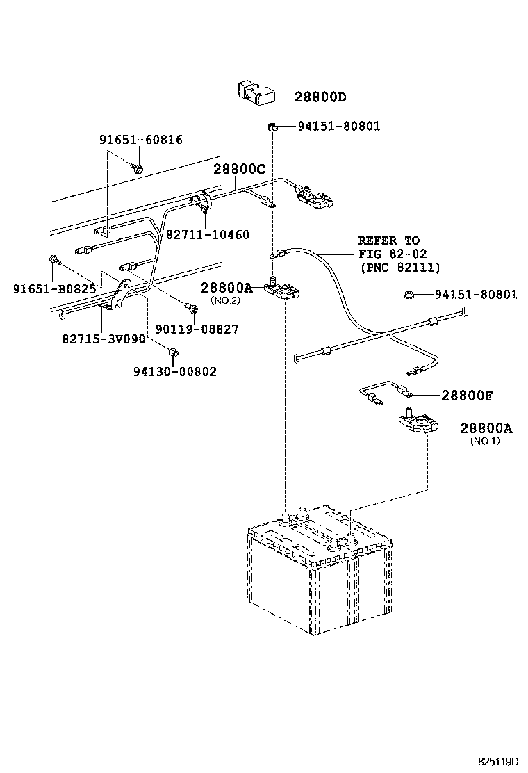  DYNA TOYOACE |  BATTERY BATTERY CABLE