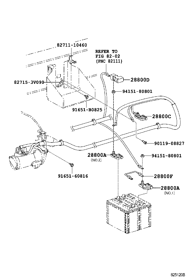 DYNA TOYOACE |  BATTERY BATTERY CABLE