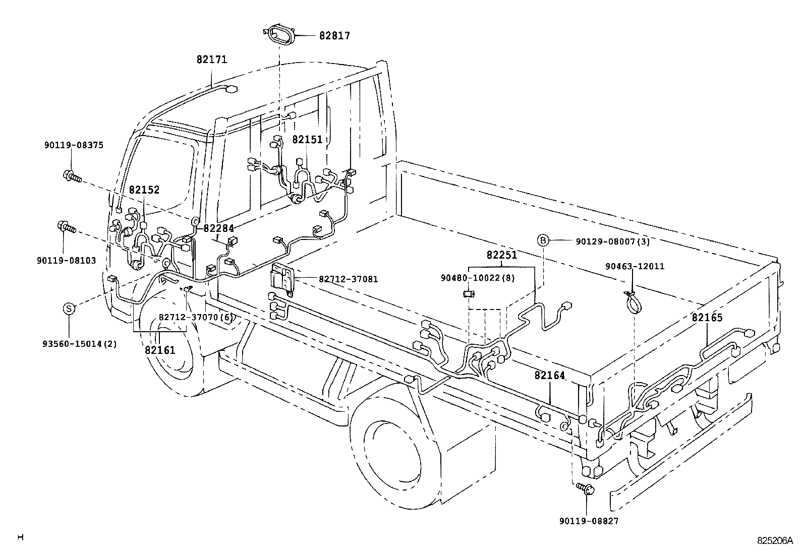  DYNA TOYOACE HV |  WIRING CLAMP
