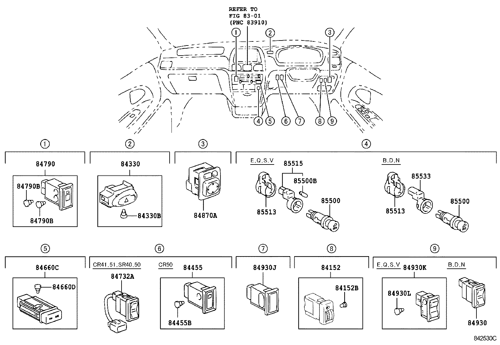  LITE TOWNACE NOAH V |  SWITCH RELAY COMPUTER