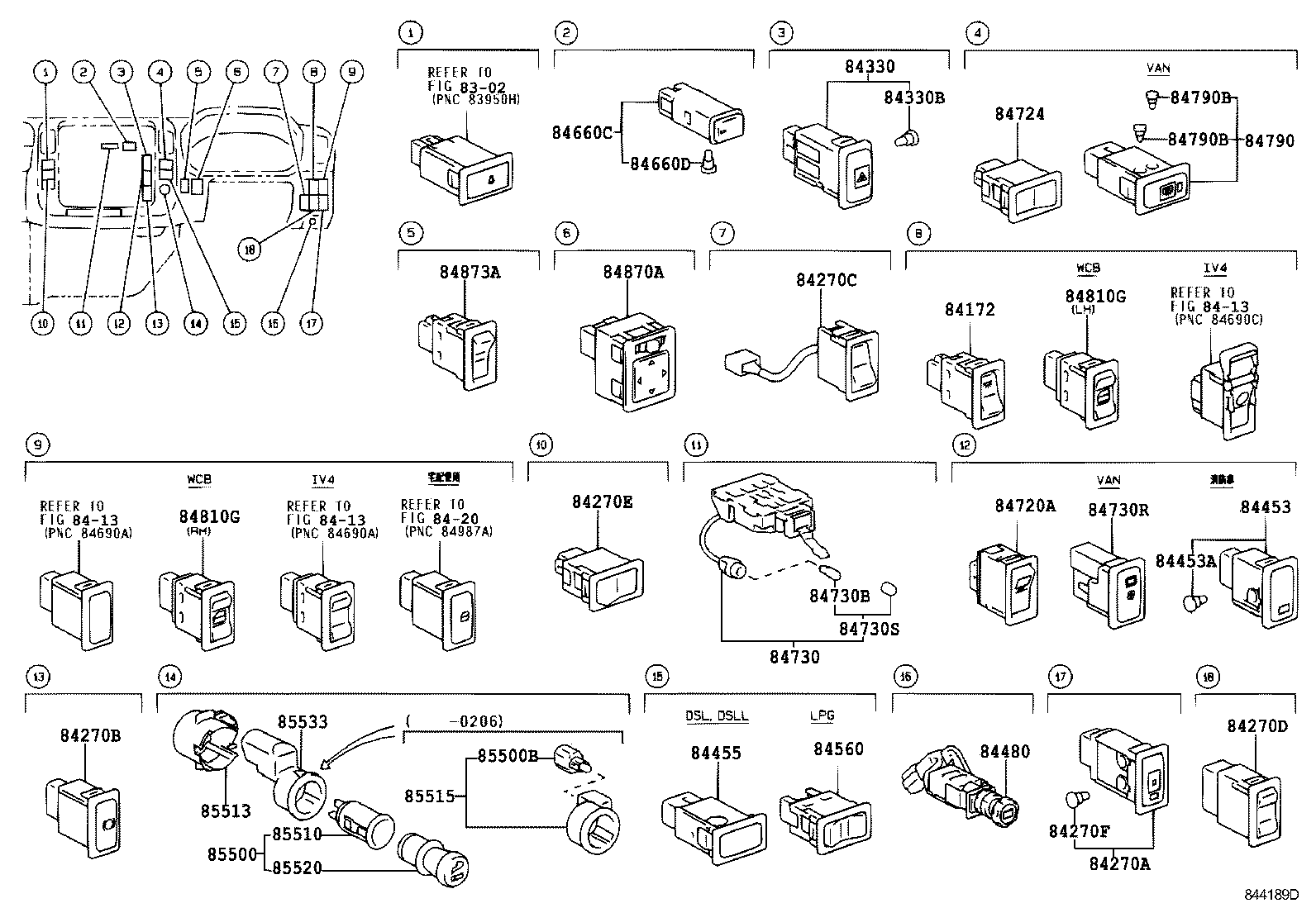  DYNA TOYOACE |  SWITCH RELAY COMPUTER