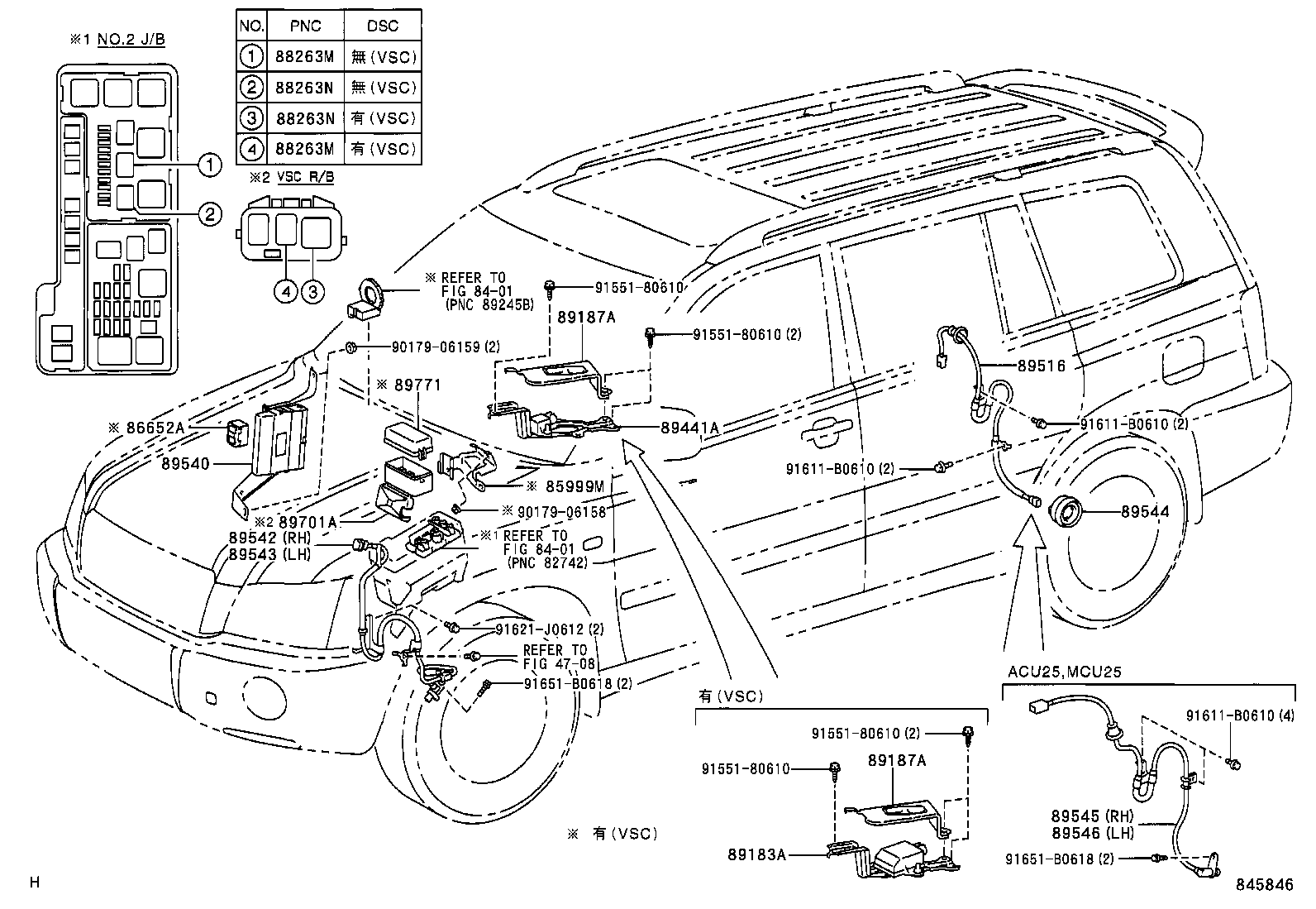  KLUGER L V |  ABS VSC