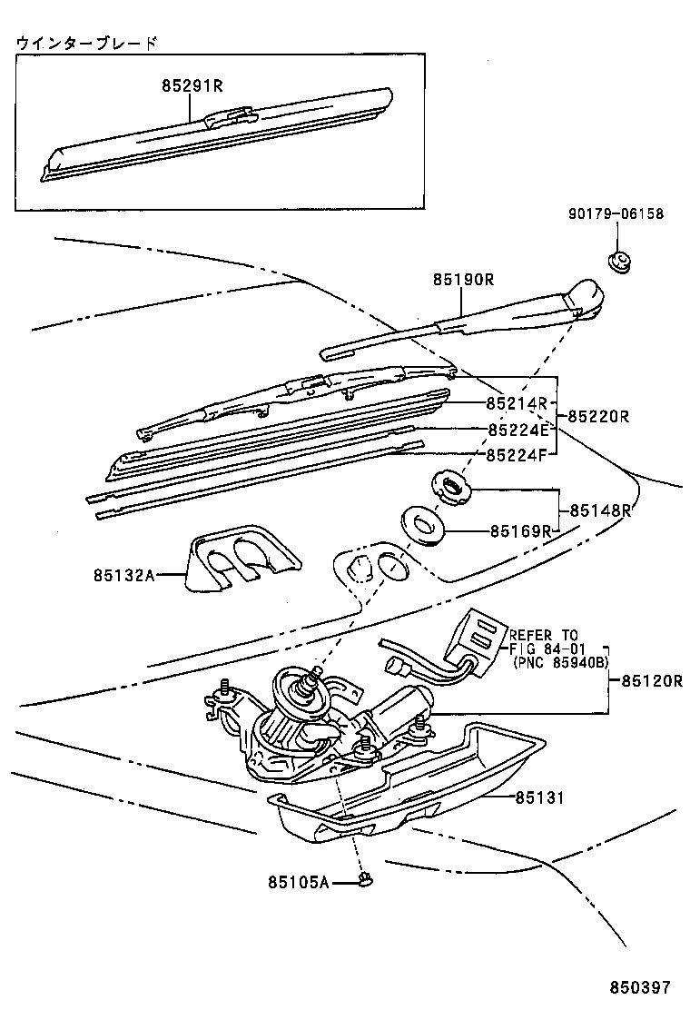  CALDINA |  REAR WIPER