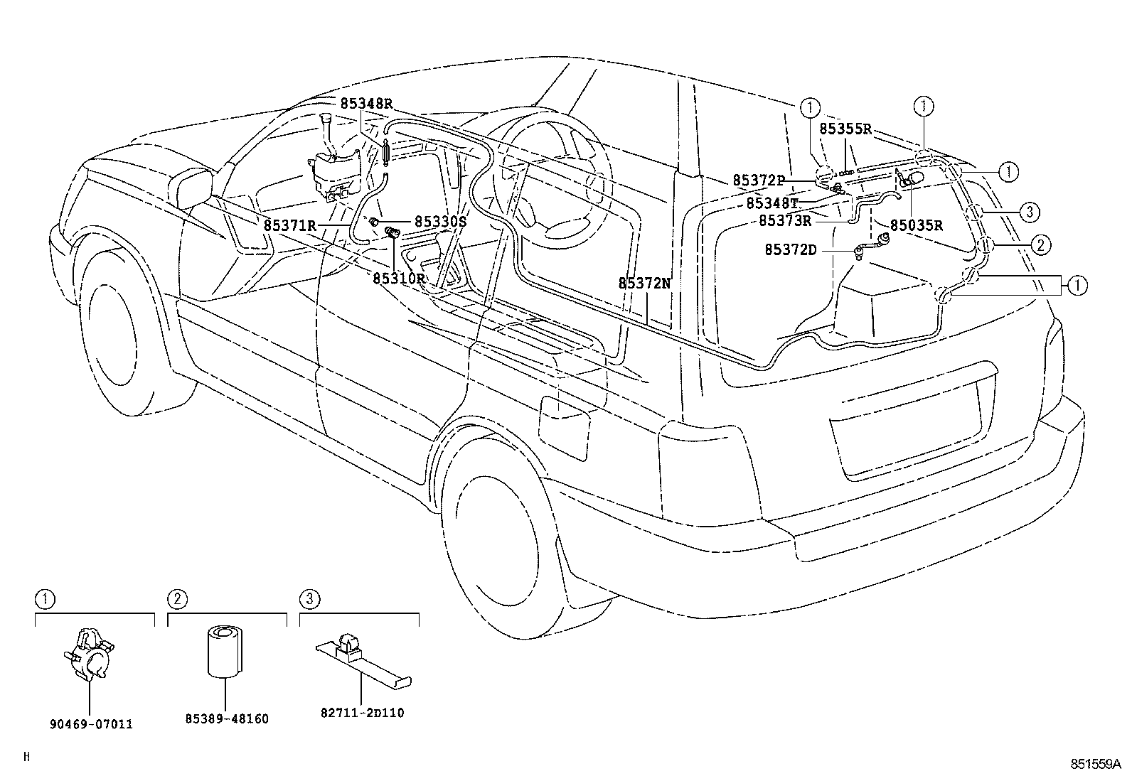  KLUGER HV |  REAR WASHER