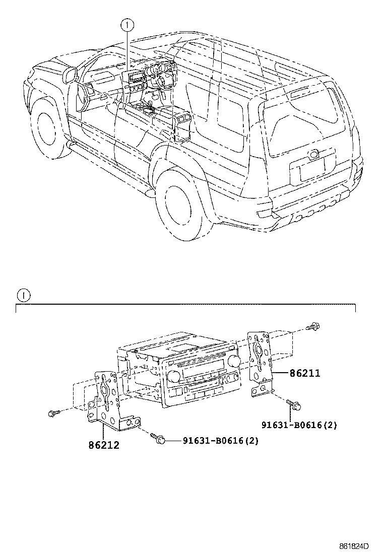  HILUX SURF |  RADIO RECEIVER AMPLIFIER CONDENSER