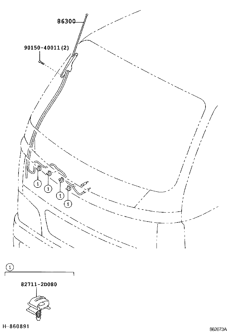  DYNA TOYOACE HV |  ANTENNA