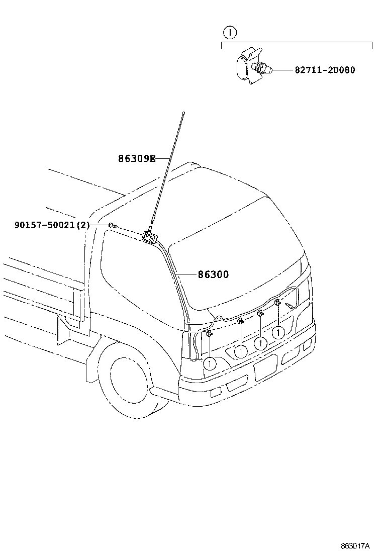  DYNA TOYOACE |  ANTENNA