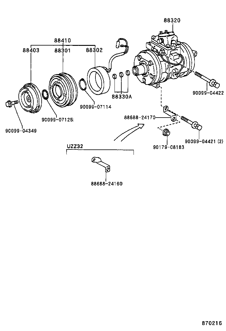  SOARER |  HEATING AIR CONDITIONING COMPRESSOR