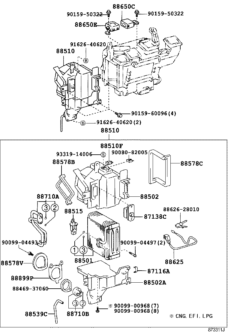  DYNA TOYOACE |  HEATING AIR CONDITIONING COOLER UNIT