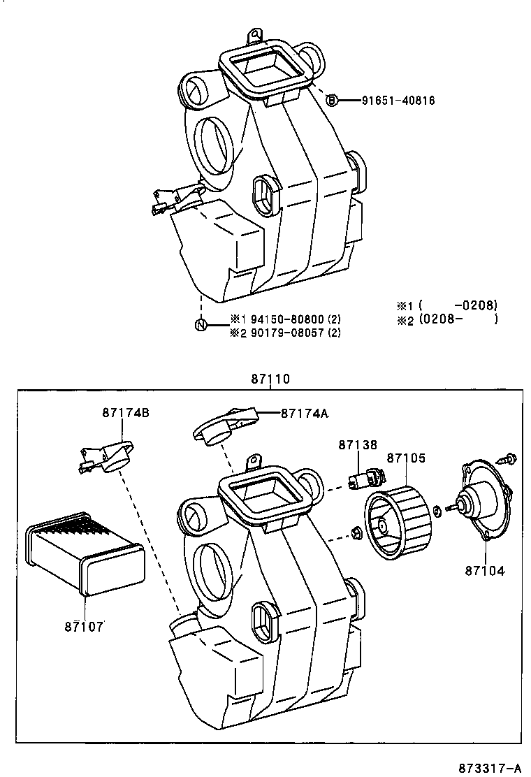  LITE TOWNACE |  HEATING AIR CONDITIONING HEATER UNIT BLOWER